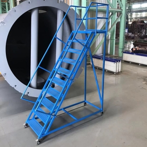 大连重工定制移动登高铝合金梯具