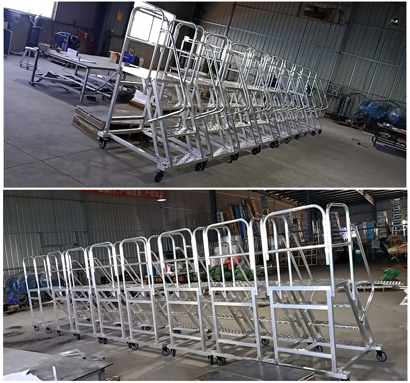 长沙客户王总订购移动平台梯31台