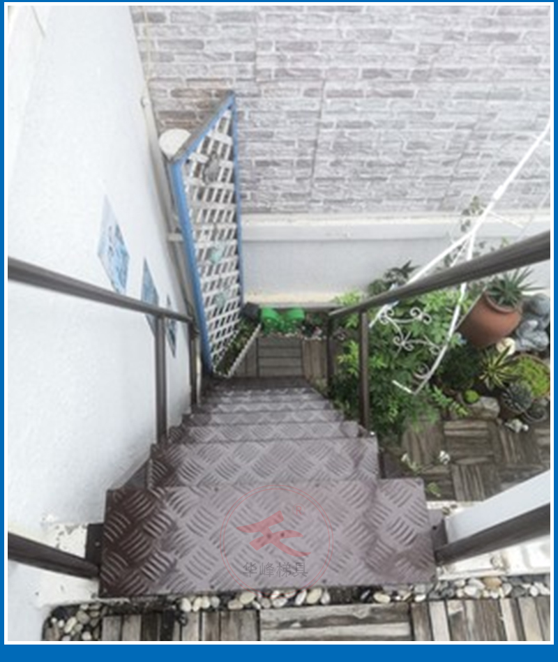 北京客户定制铝合金阁楼梯现场图反馈